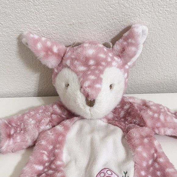 Douglas Baby Cuddle Toys Farrah Pink Fawn Sshlumpie Security Blanket Lovey 17" - Picture 2 of 13